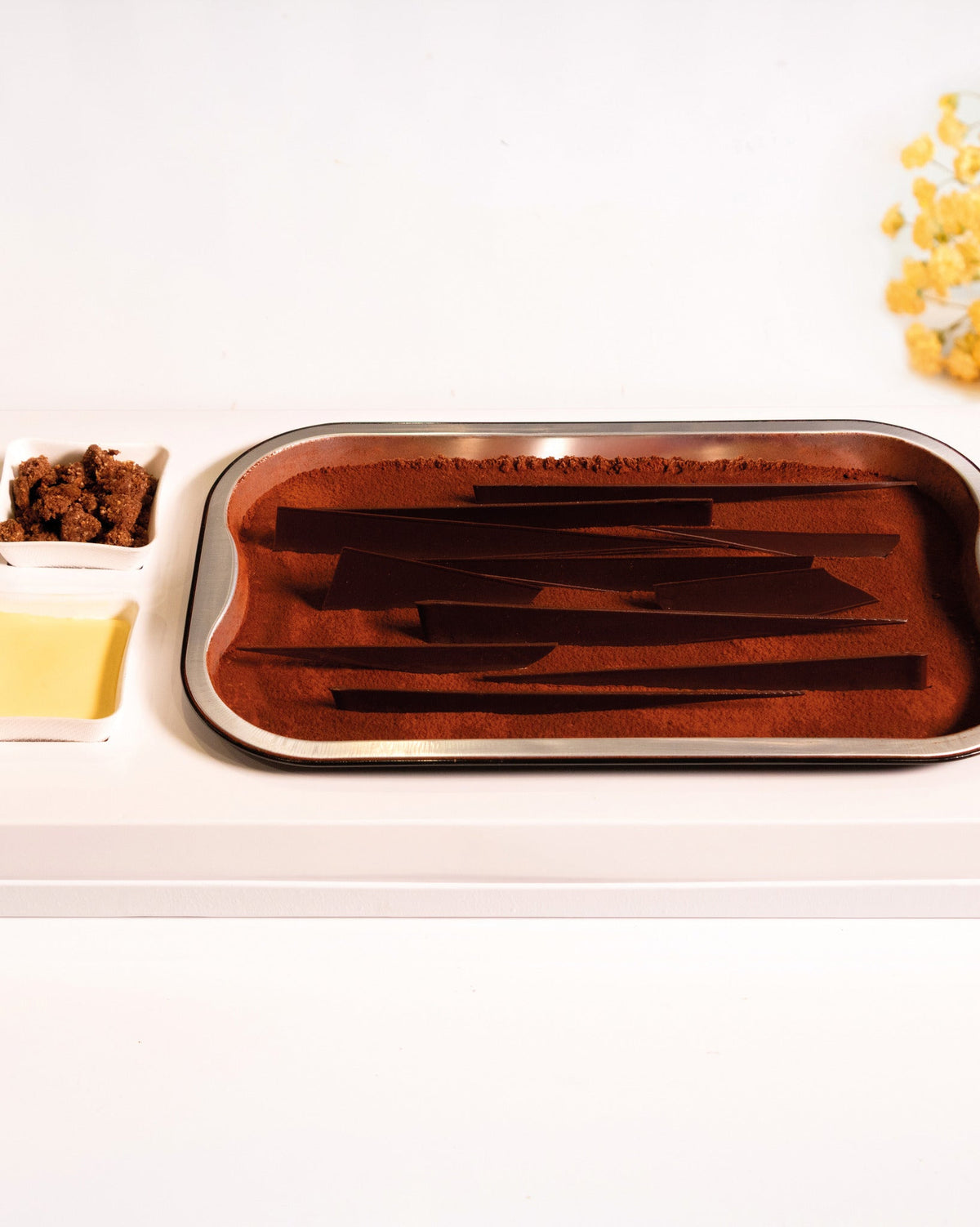 Chocolate mousse, prepared by C-Gastronomie in Abu Dhabi