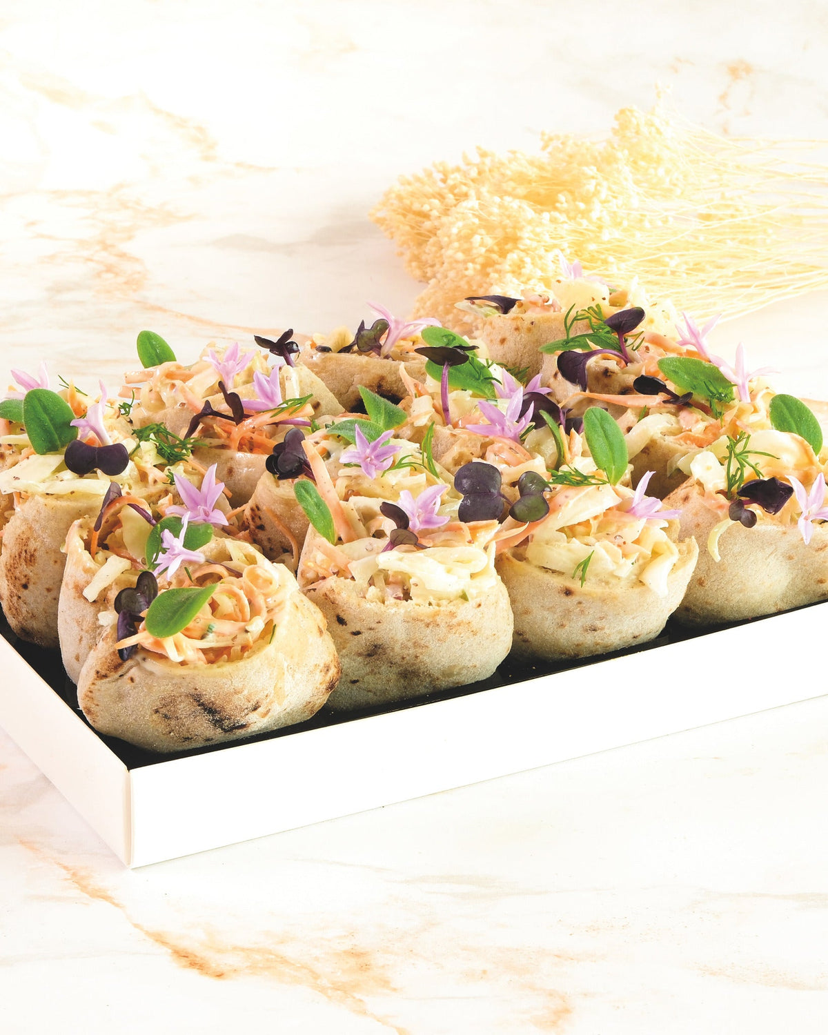 Coleslaw pita platter, prepared by C-Gastronomie in Abu Dhabi
