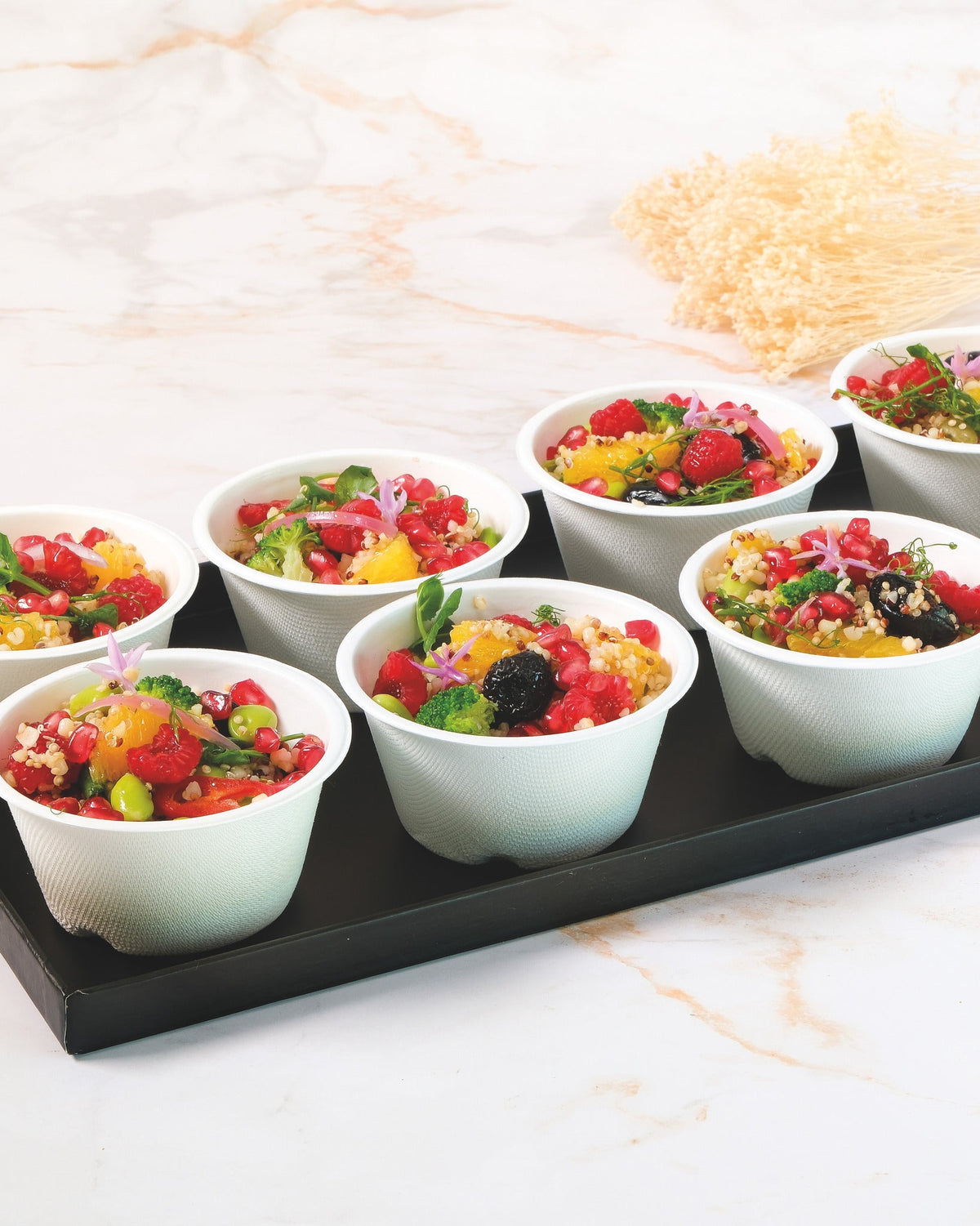 Detox salad cups, prepared by C-Gastronomie in Abu Dhabi