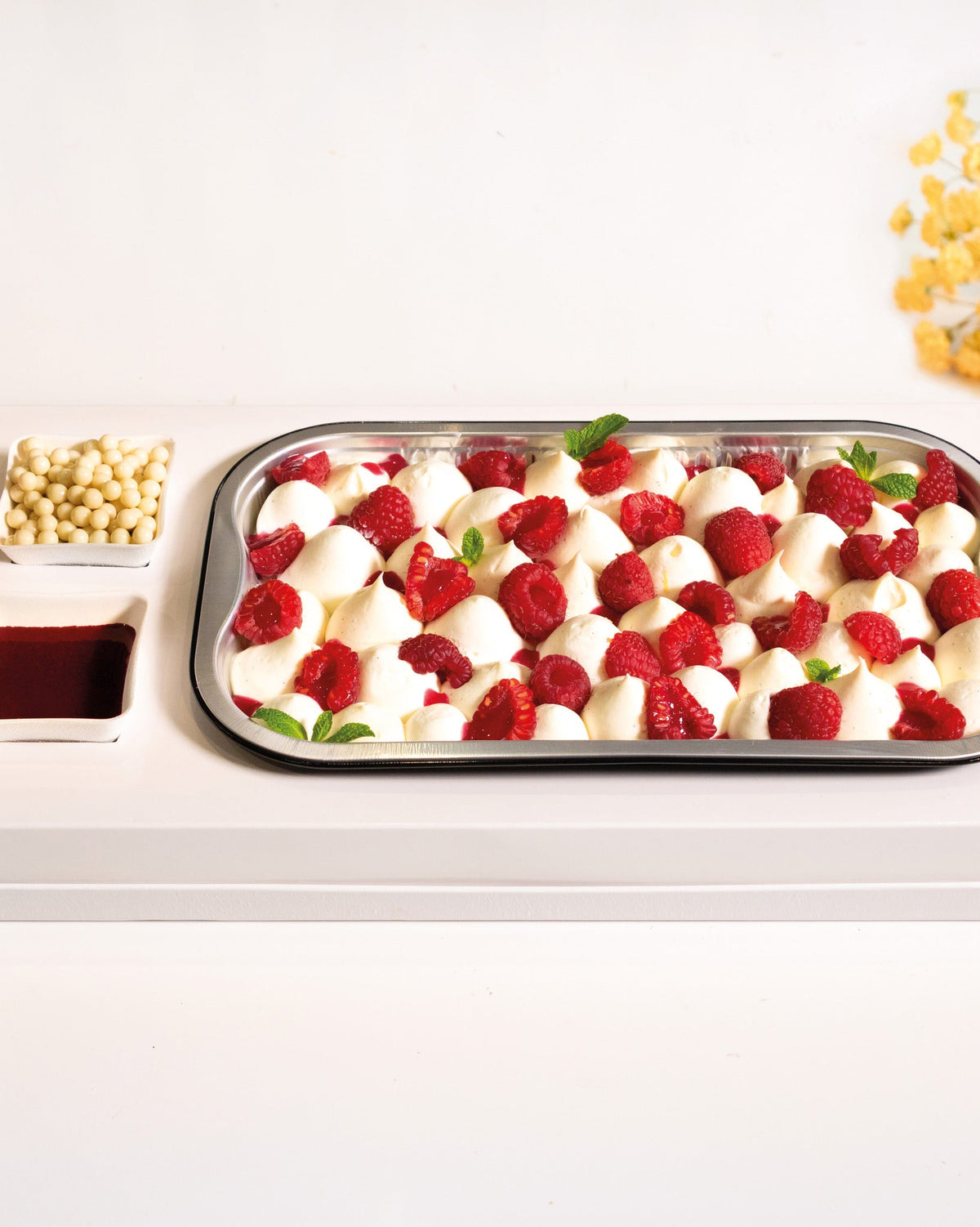 Fresh fruit tiramisu, prepared by C-Gastronomie in Abu Dhabi