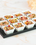 Fromage blanc and muesli verrine platter, prepared by C-Gastronomie in Abu Dhabi