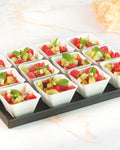 Fresh fruit salad verrine platter, prepared by C-Gastronomie in Abu Dhabi