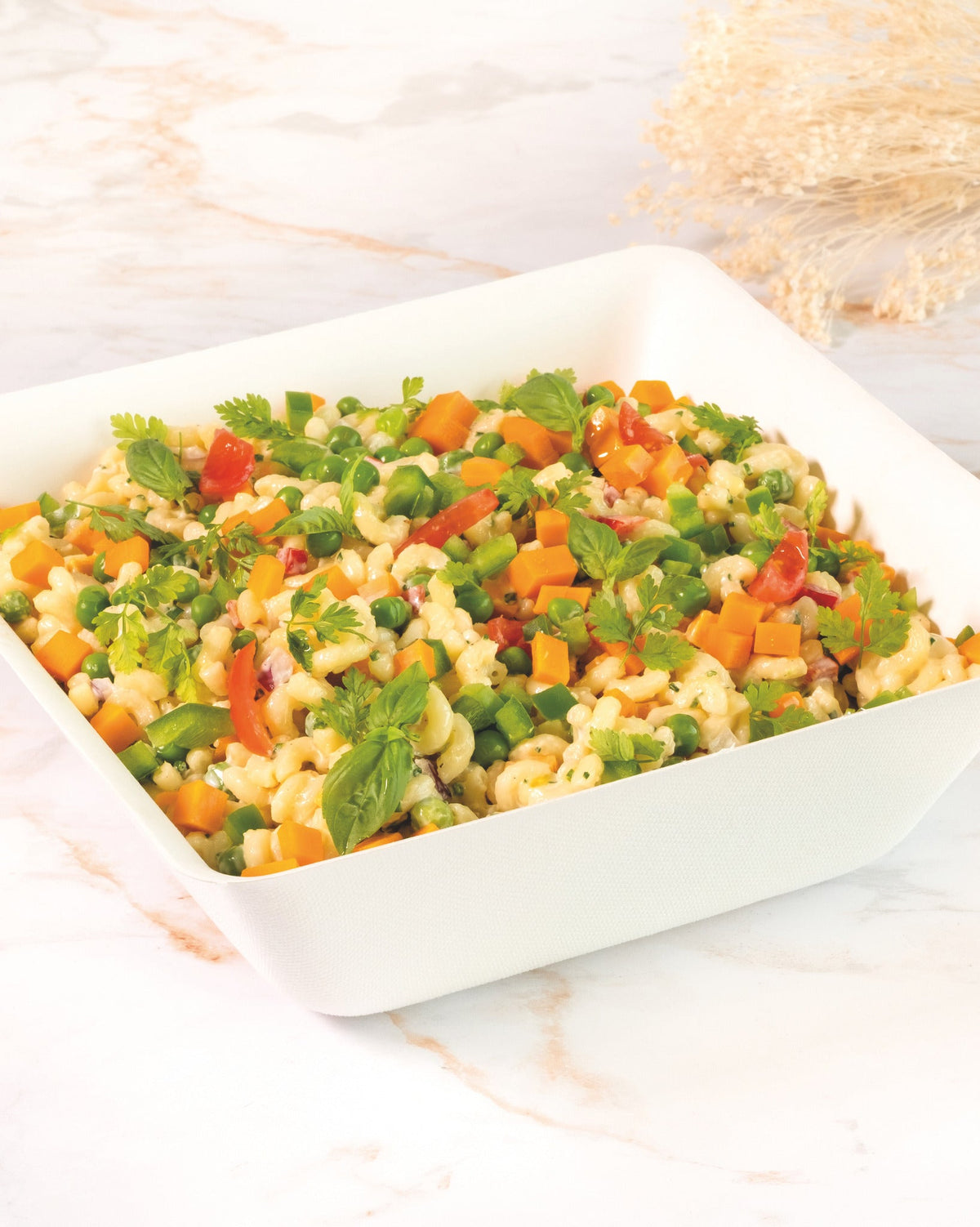 Creamy macaroni salad, prepared by C-Gastronomie in Abu Dhabi
