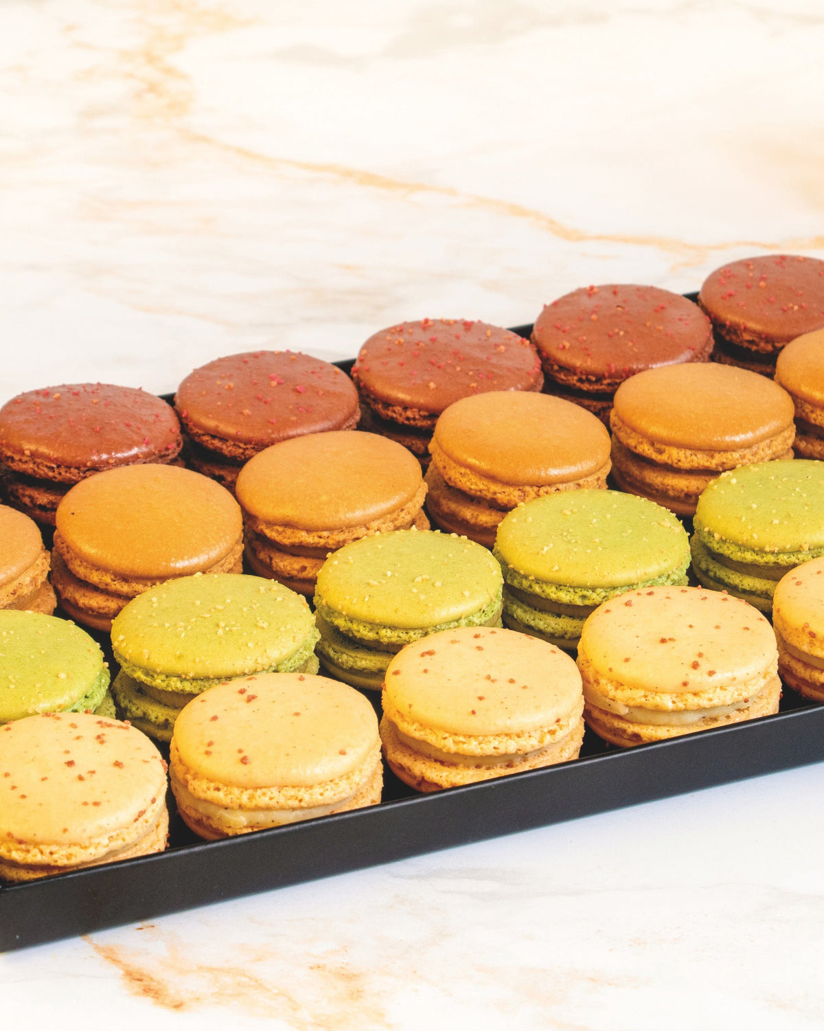 Tradition macaron platter, prepared by C-Gastronomie in Abu Dhabi