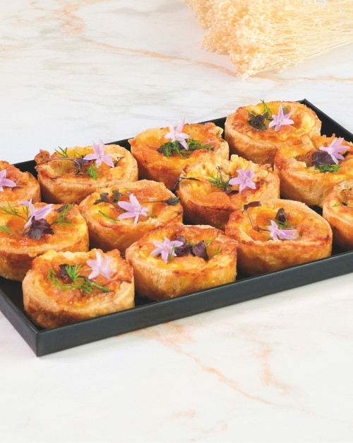 Mini Cheese Puff Pastry Tart – 12 pieces