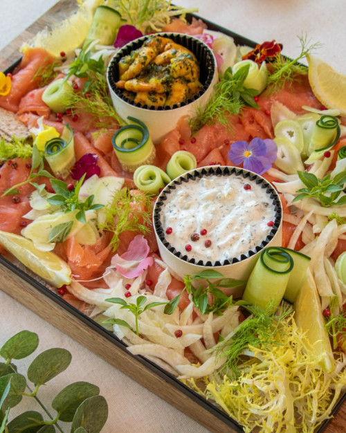 Salmon & Shrimps Platter