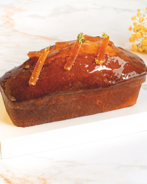 Orange & Clementine Gold Leaf Cake