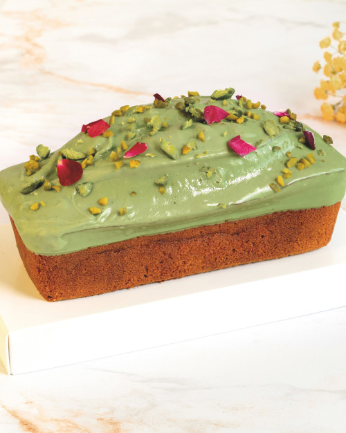 Pistachio & Rose Petal Cake